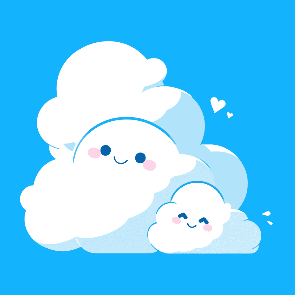Cloud Sunlit original repeating artwork