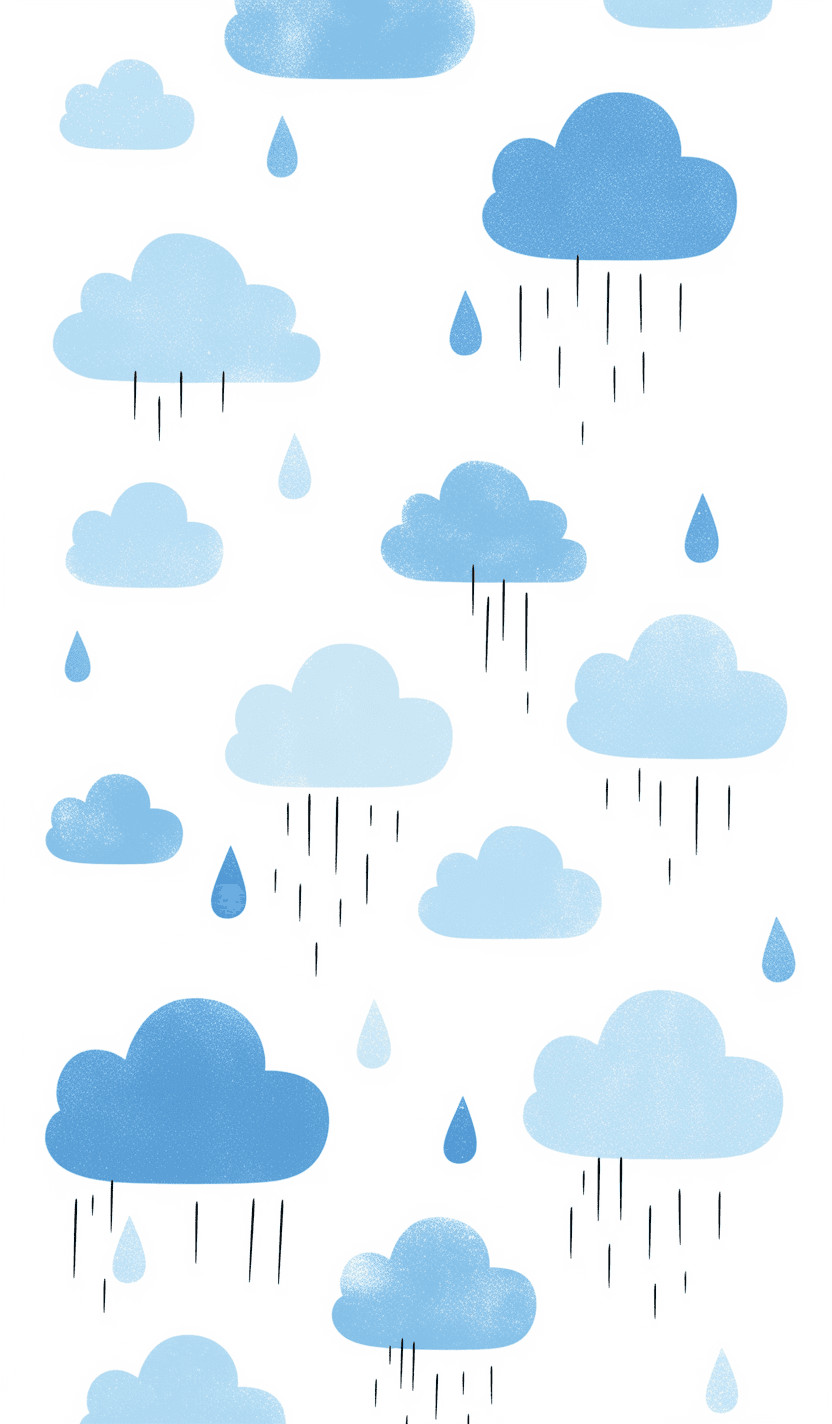 Rain Carnival original repeating artwork