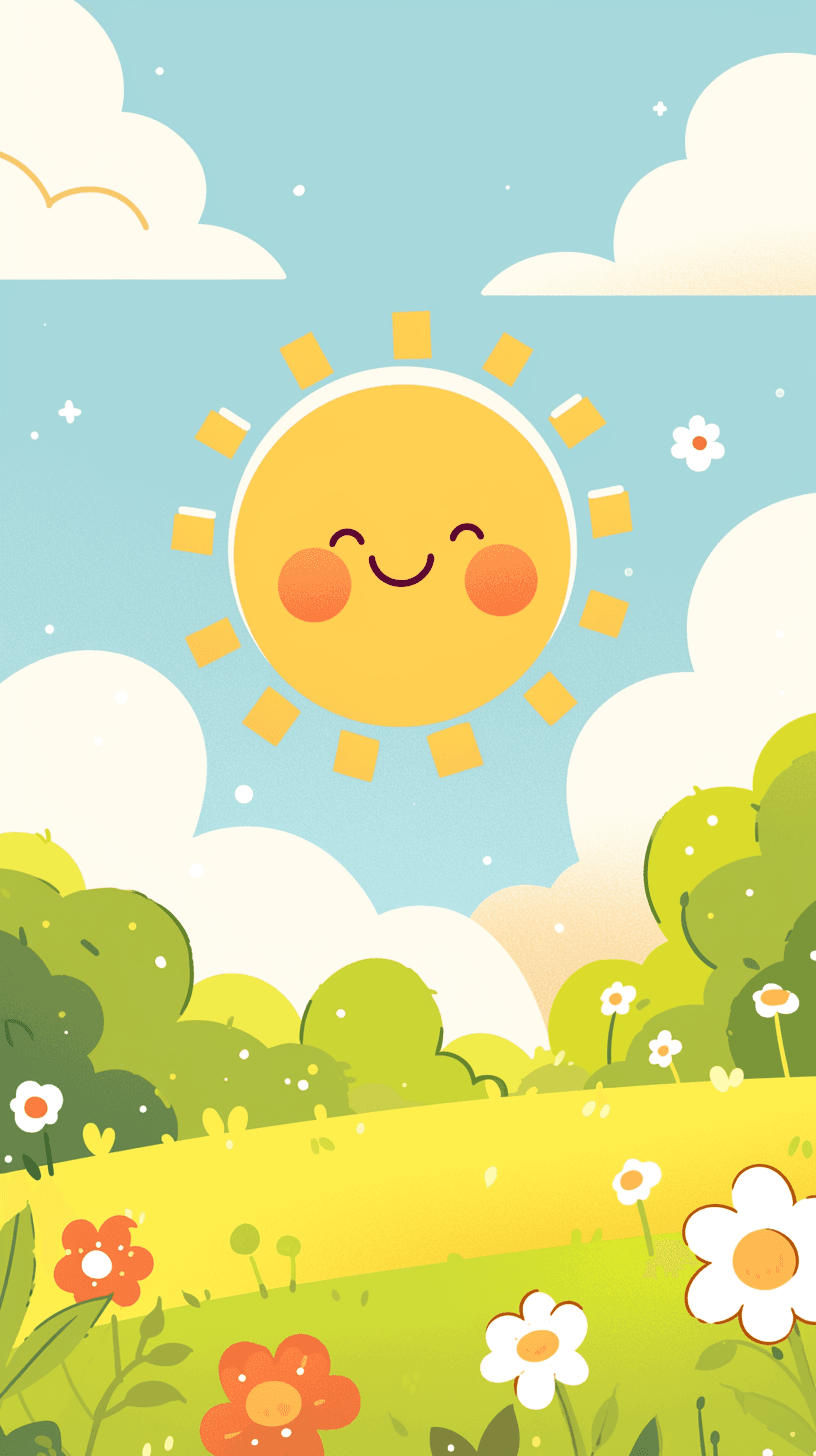 Cute Sun Crew original repeating artwork