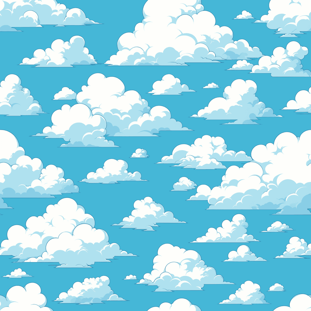 Cloud Party original repeating artwork