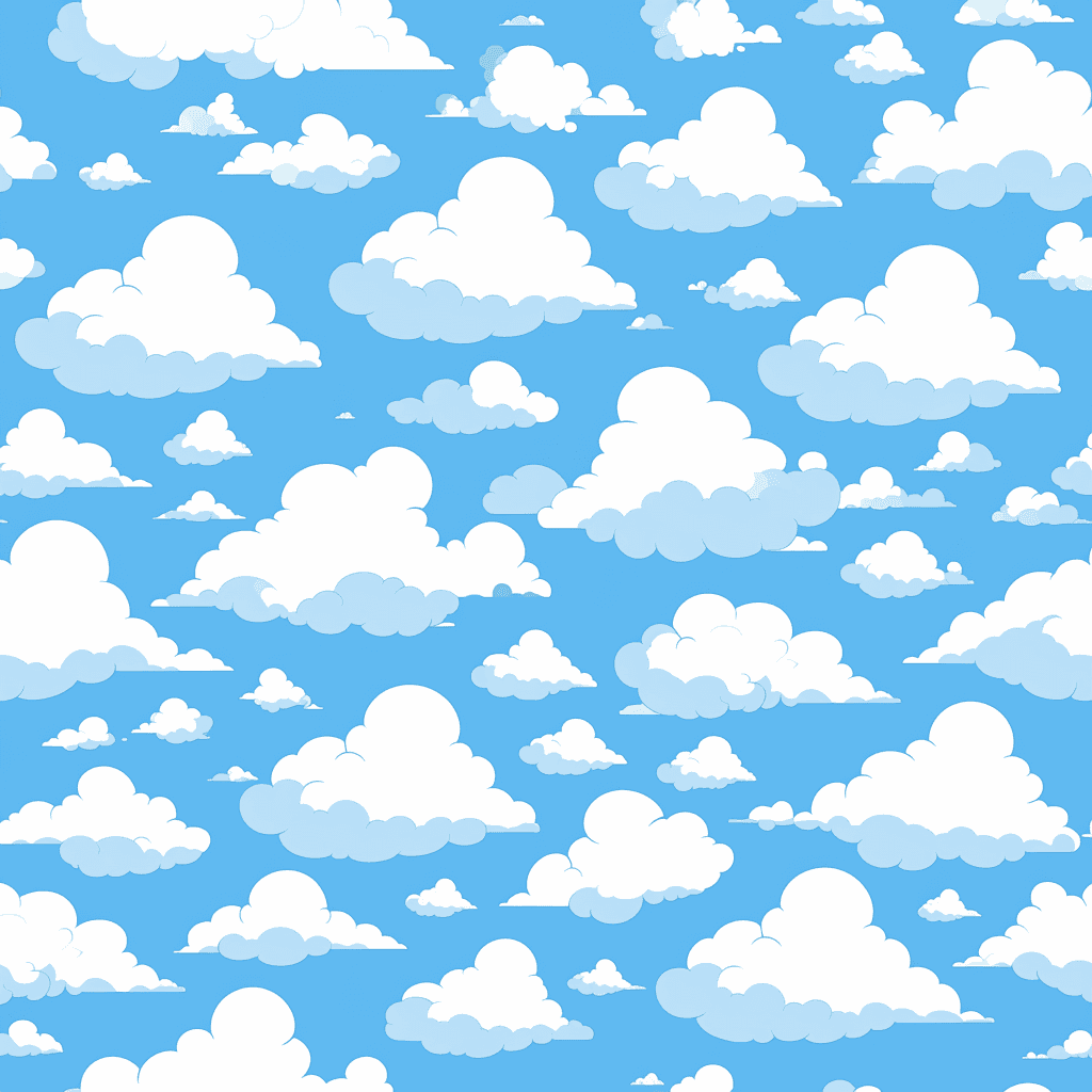 Cloud Pals original repeating artwork