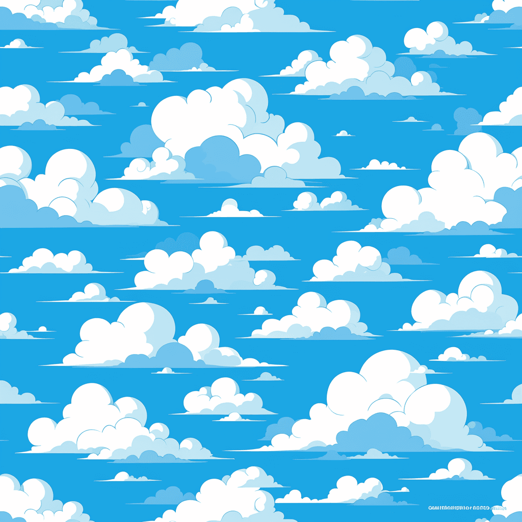 Cloud Glow original repeating artwork