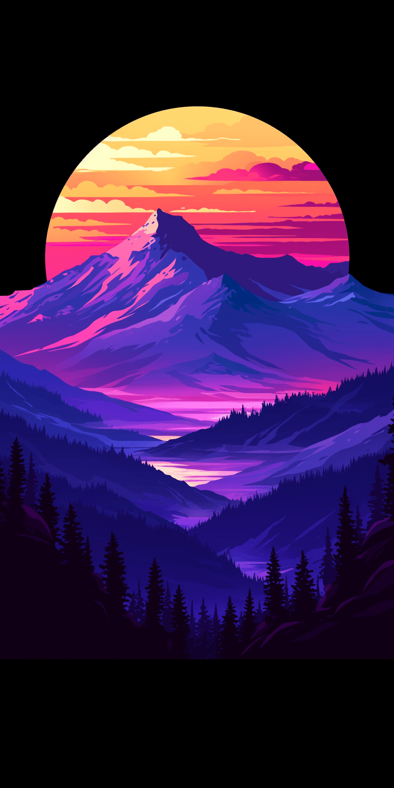 Sunrise View Club original repeating artwork