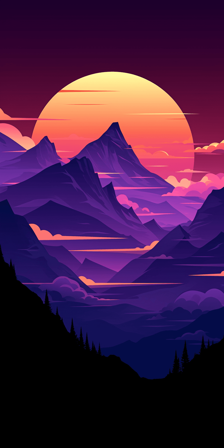 Sunrise View Crew original repeating artwork