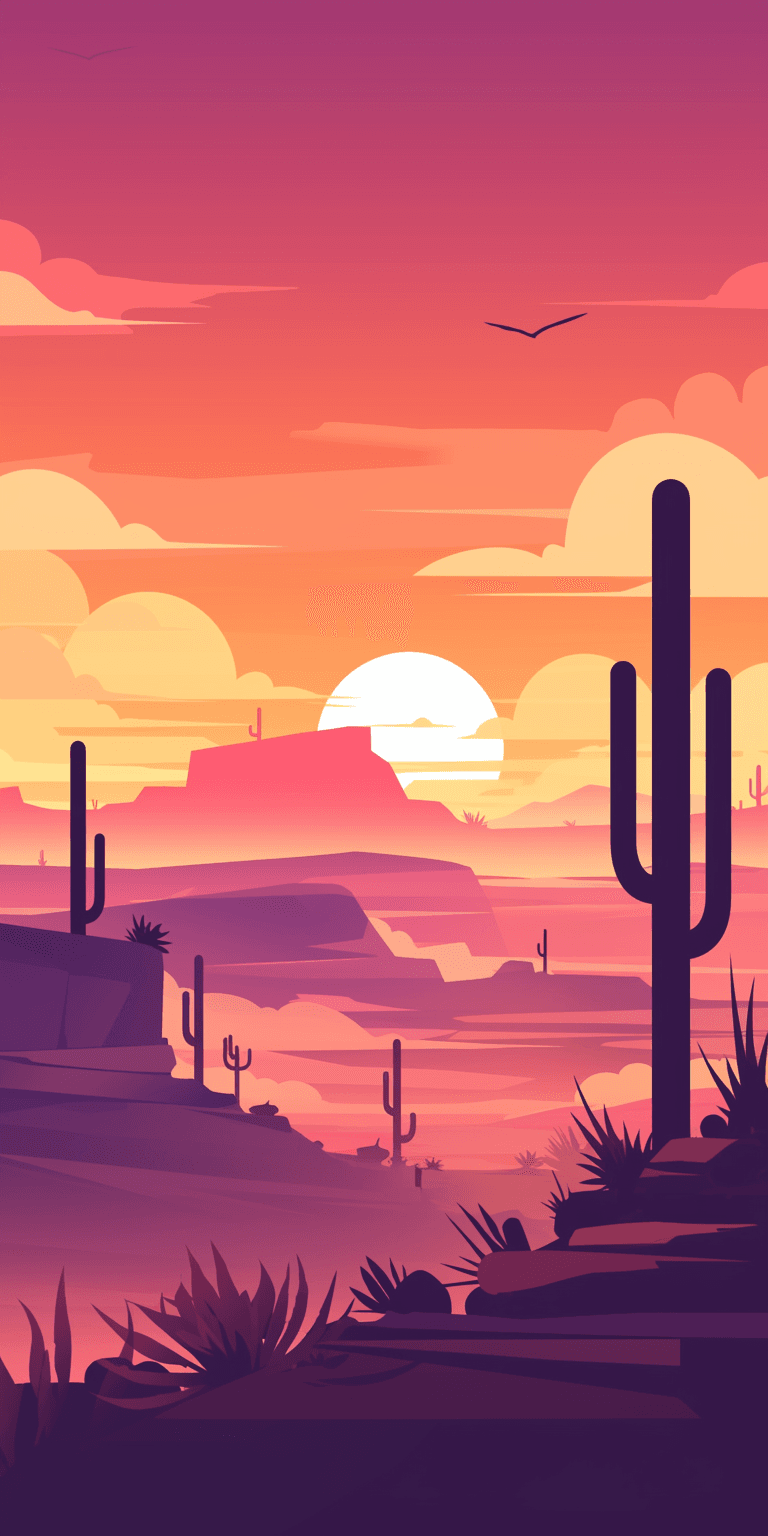 Sunrise View Picnic original repeating artwork