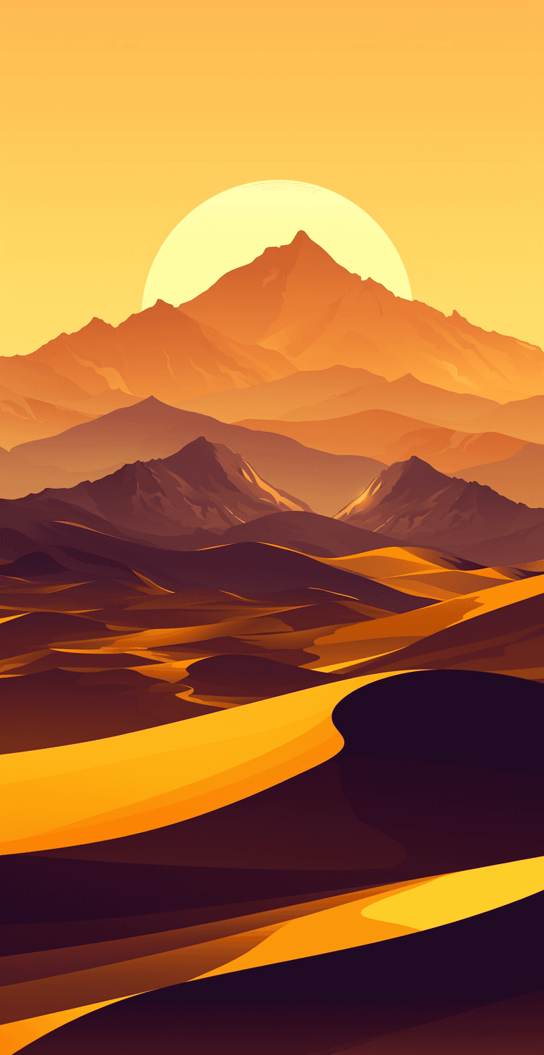 Sunrise View Pals original repeating artwork