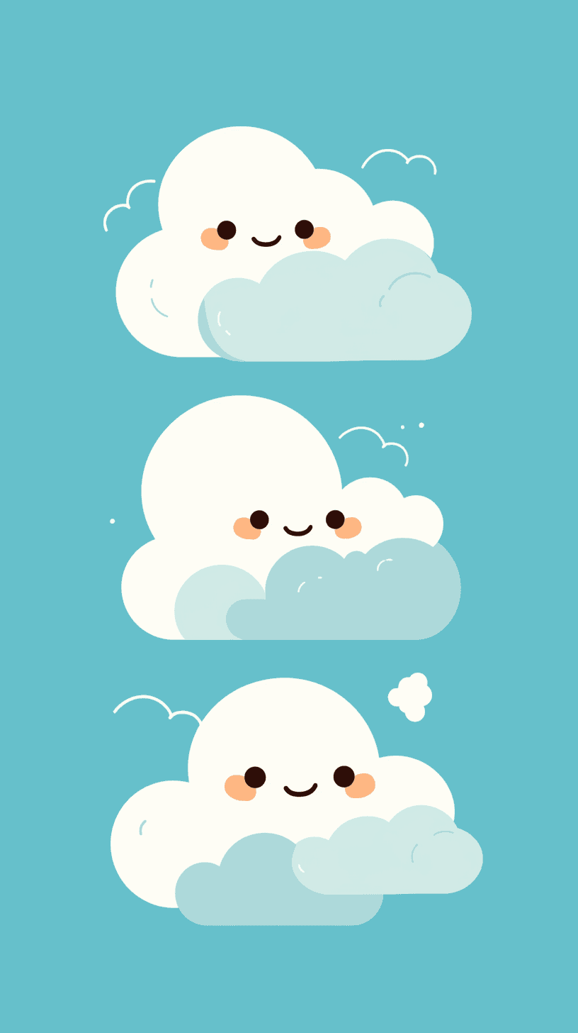 Cloud Bloom original repeating artwork