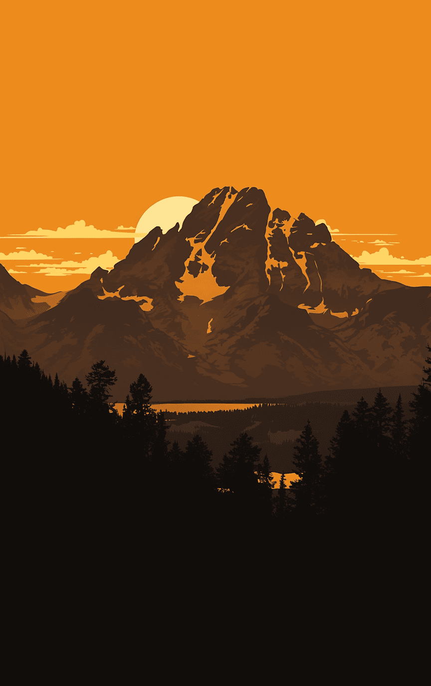 Sunrise View Carnival original repeating artwork