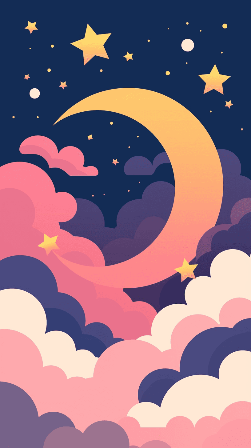Moon Dash original repeating artwork