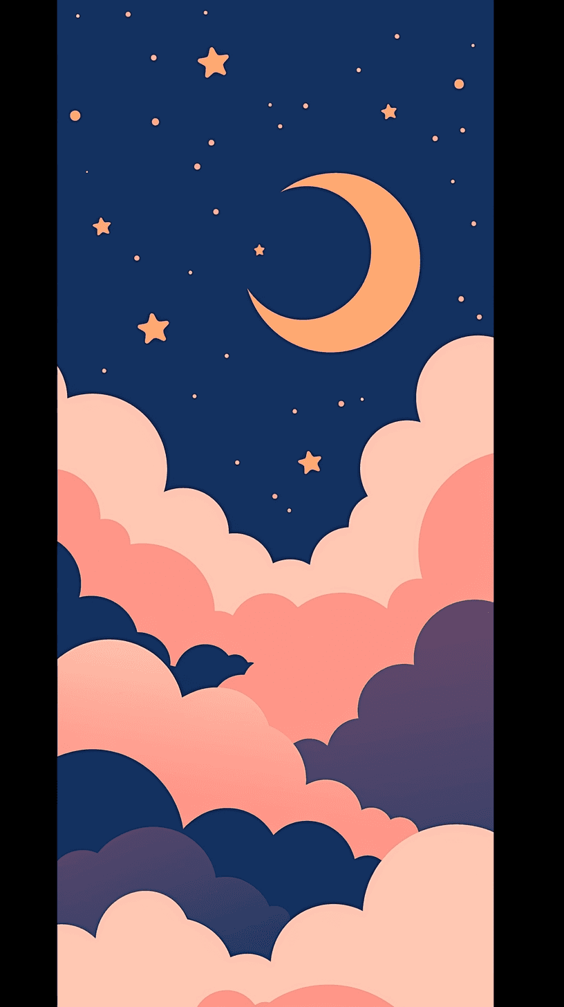 Moon Kick original repeating artwork