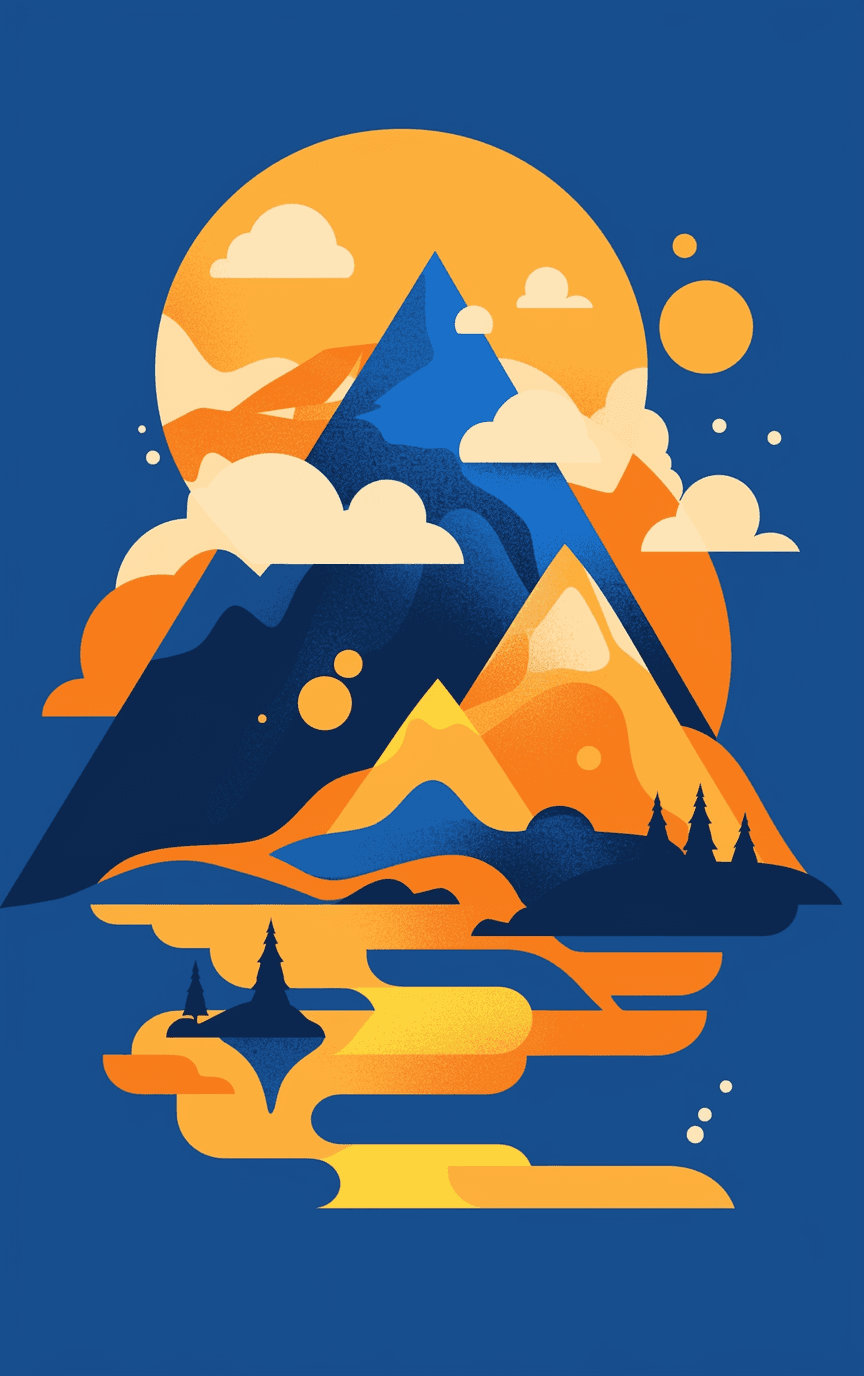 Moon Fizz original repeating artwork