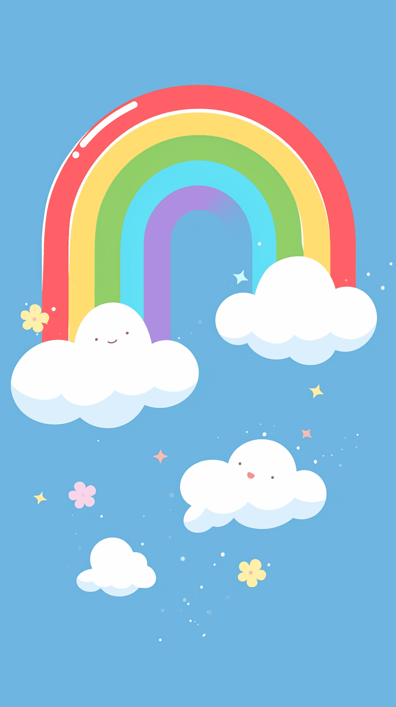 Rainbow Pals original repeating artwork