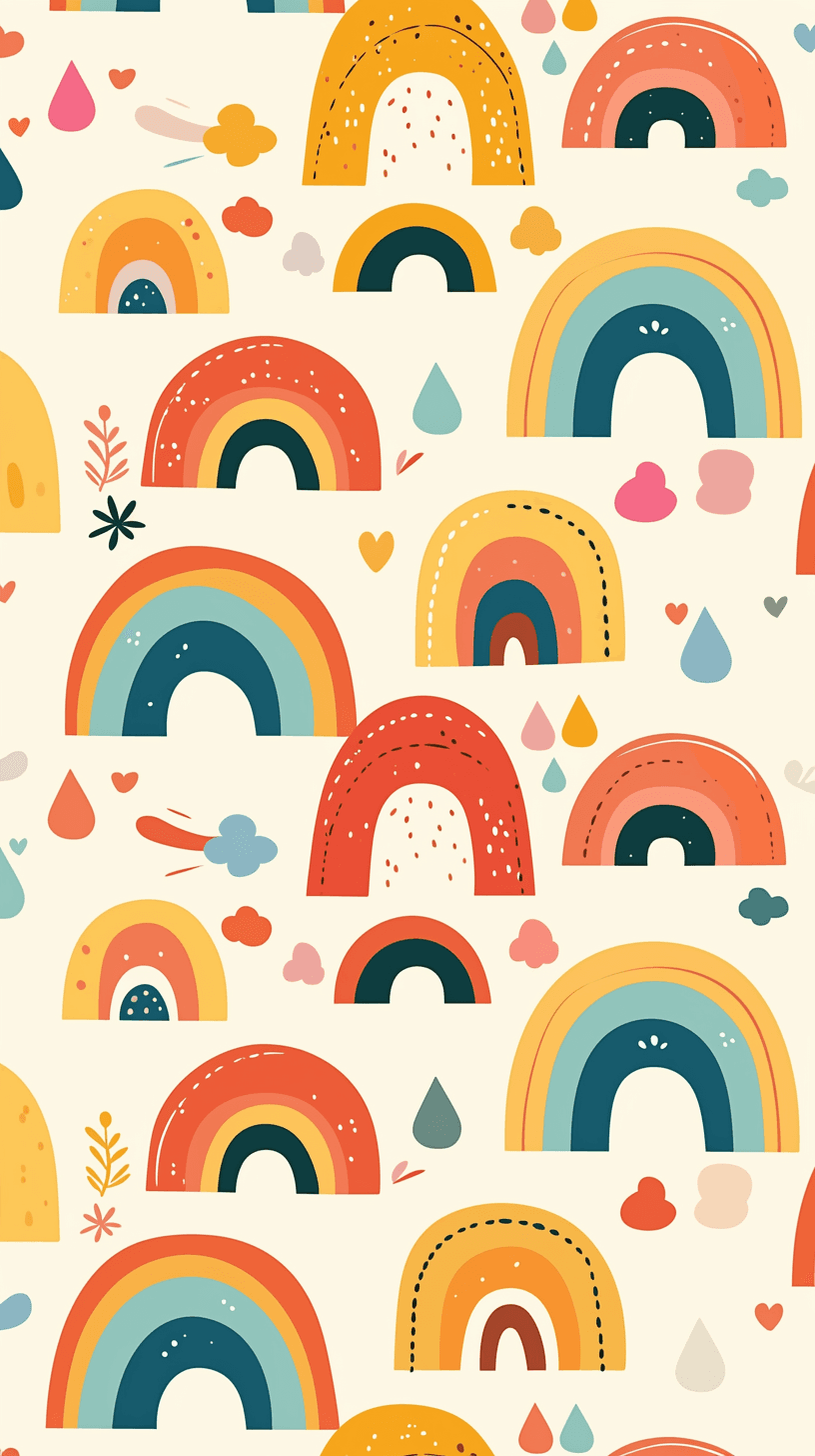 Rainbow 046 original repeating artwork