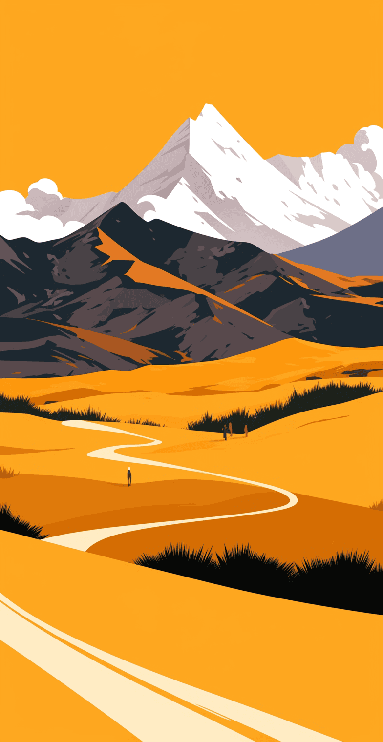 Sunrise Peak Crew original repeating artwork