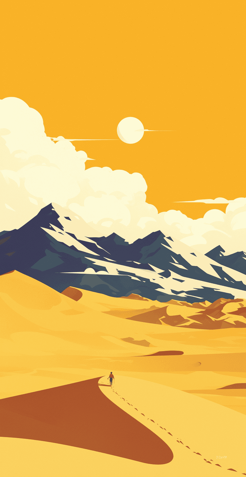 Sunrise Peak original repeating artwork