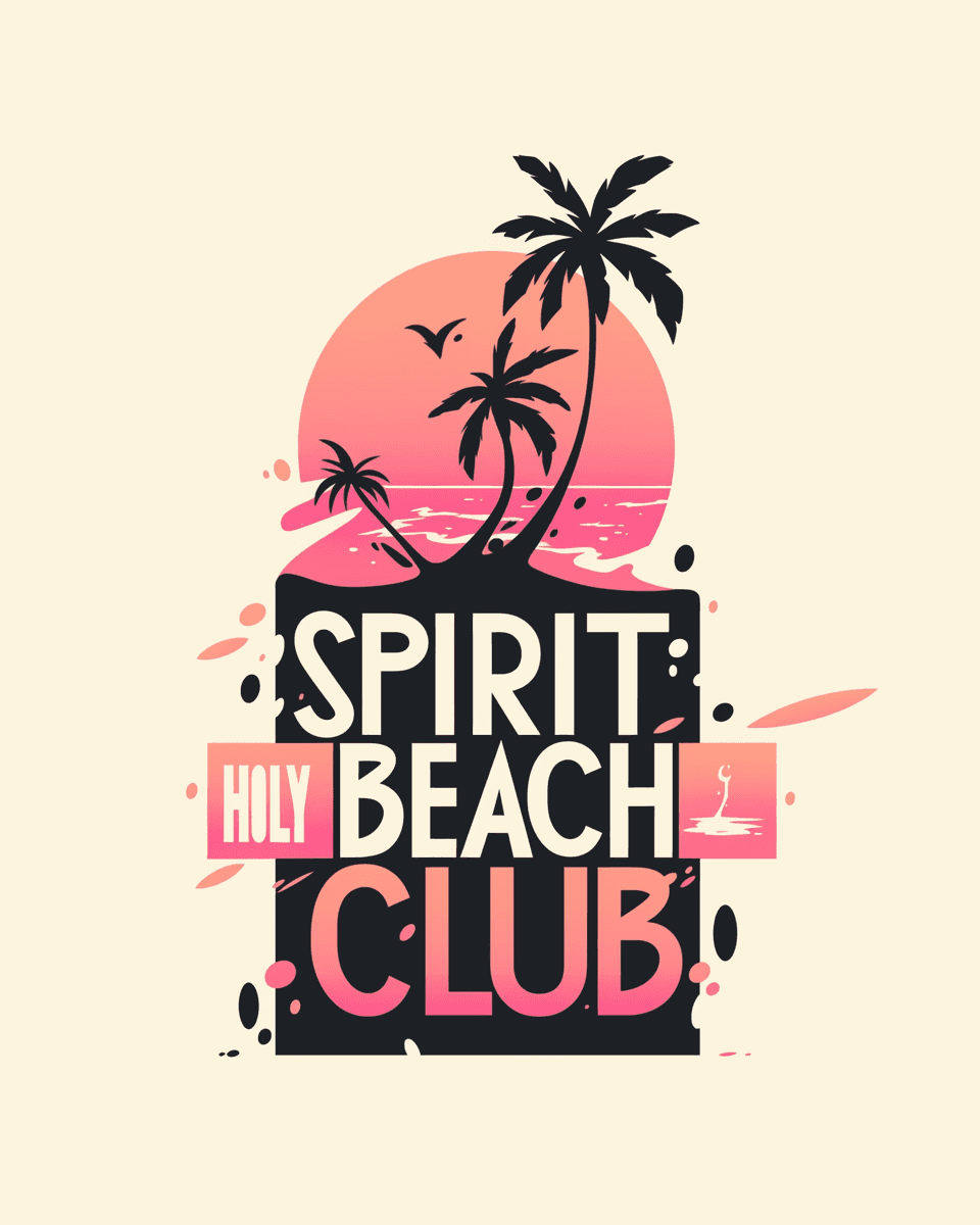Palm Tree Party original repeating artwork