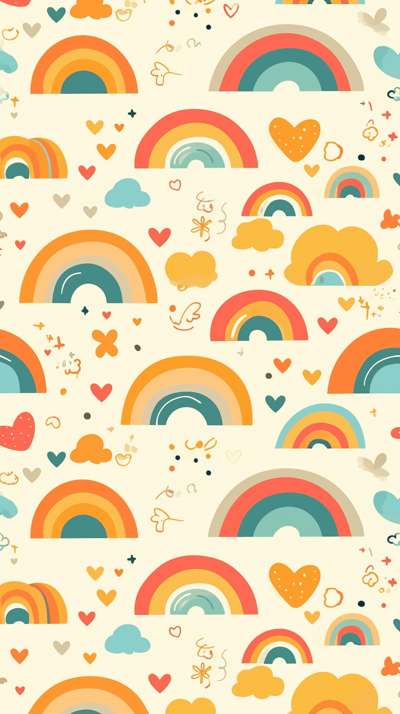 Rainbow 003 original repeating artwork