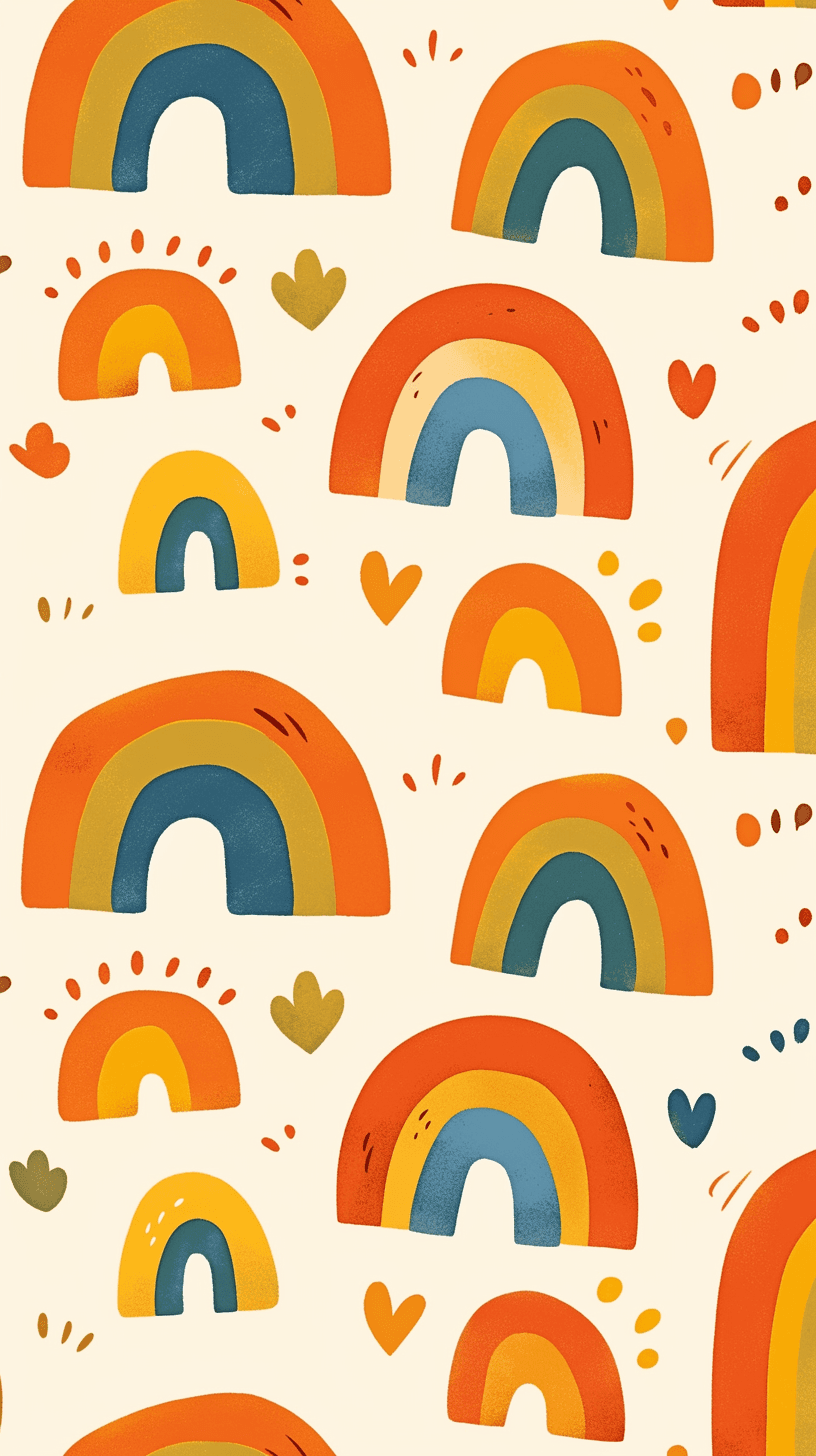 Rainbow Crew original repeating artwork