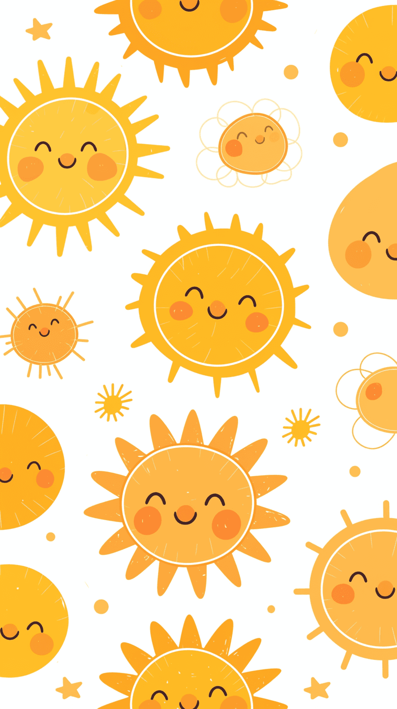 Sun Rhythm original repeating artwork
