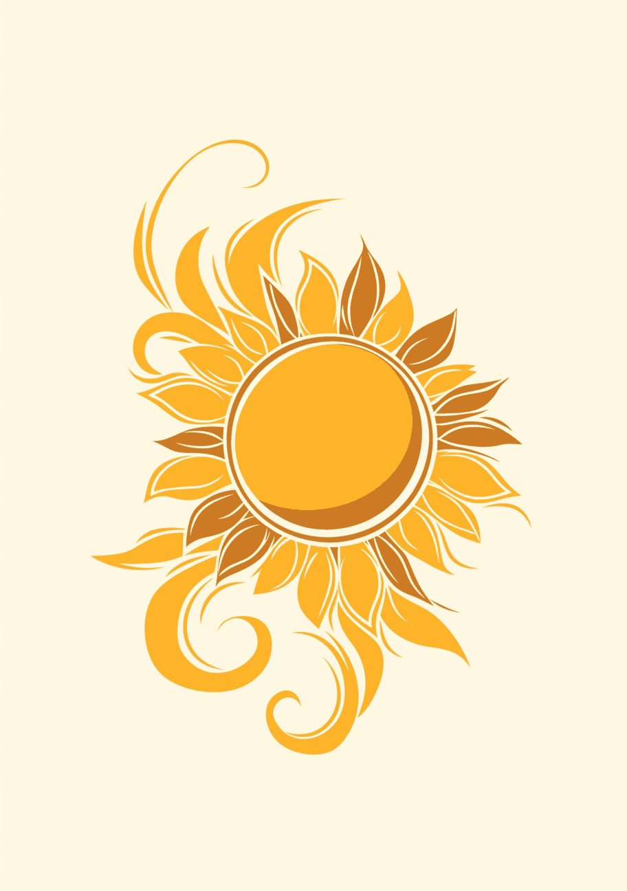 Sun Squad original repeating artwork