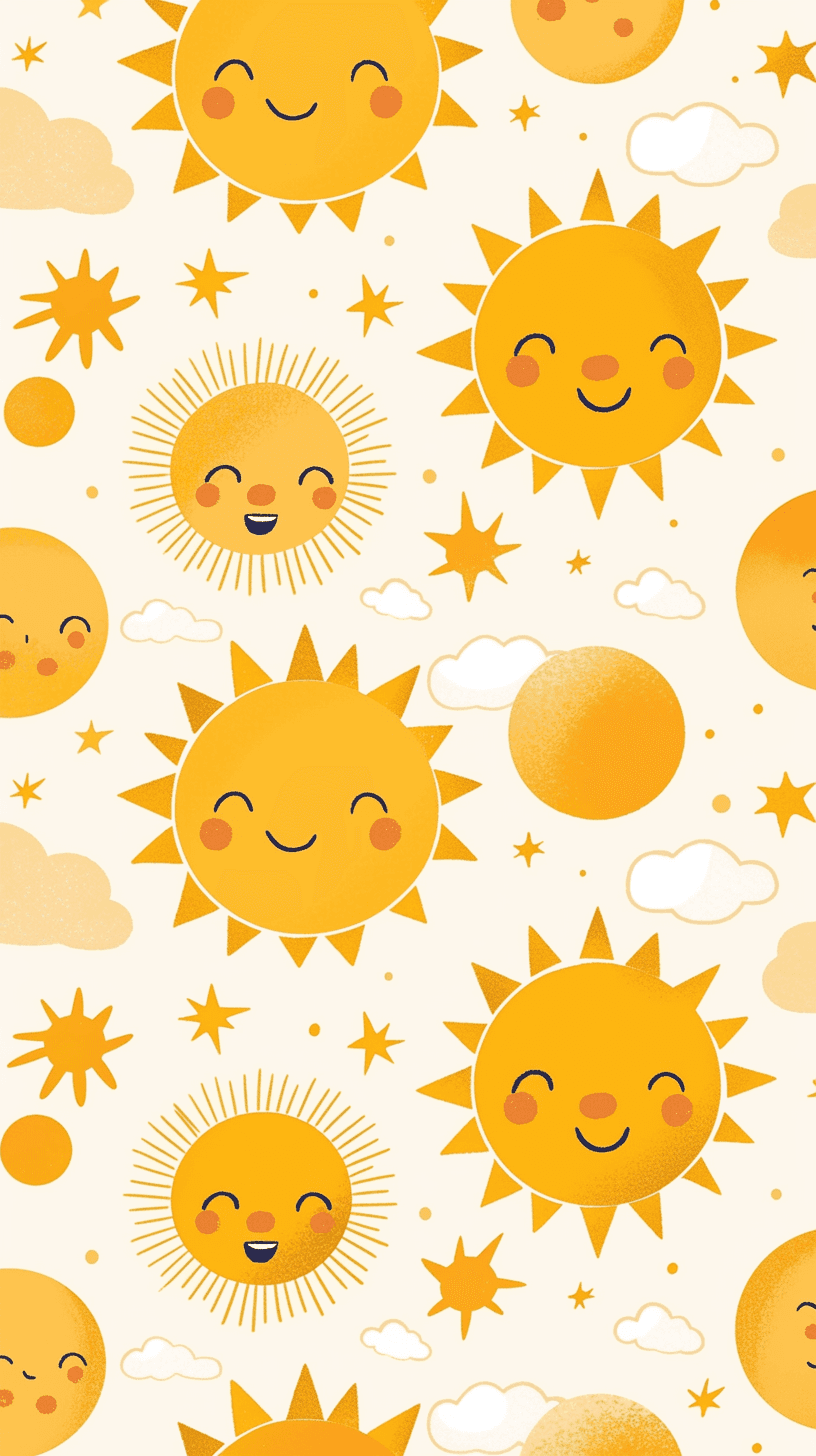 Sun Club original repeating artwork
