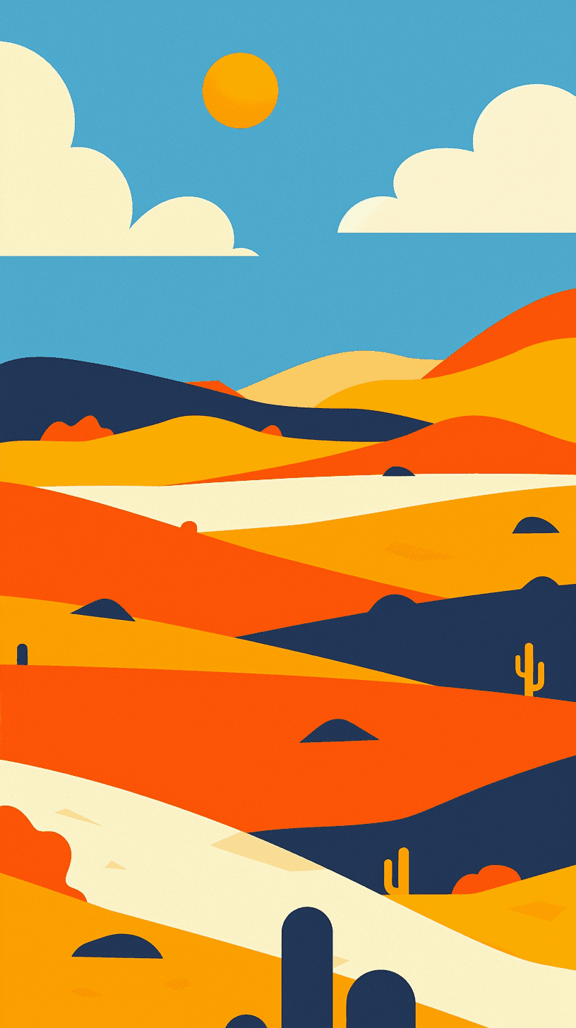 Scenery Gang original repeating artwork