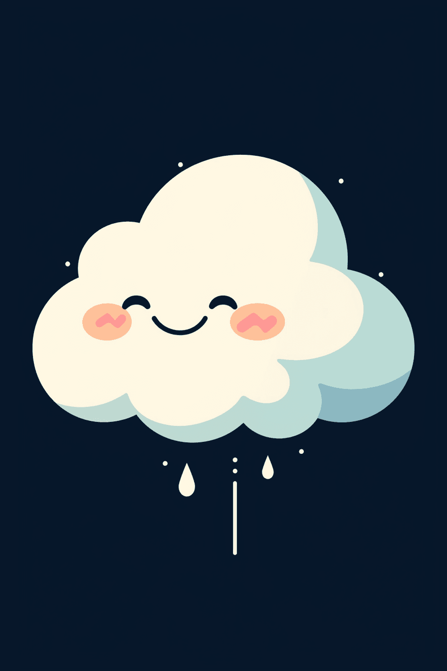 Cloud Glide original repeating artwork