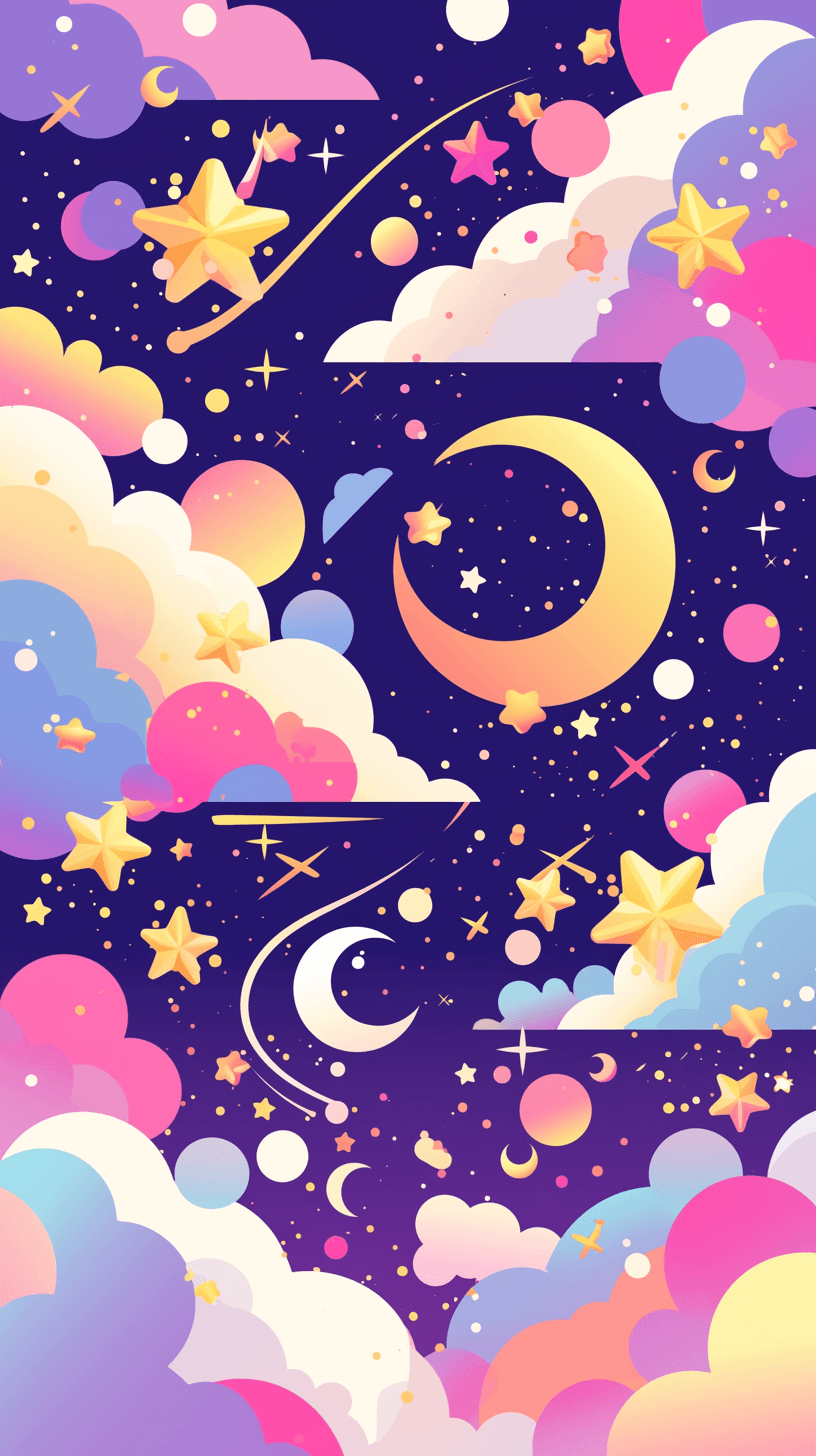 Moon Rhythm original repeating artwork