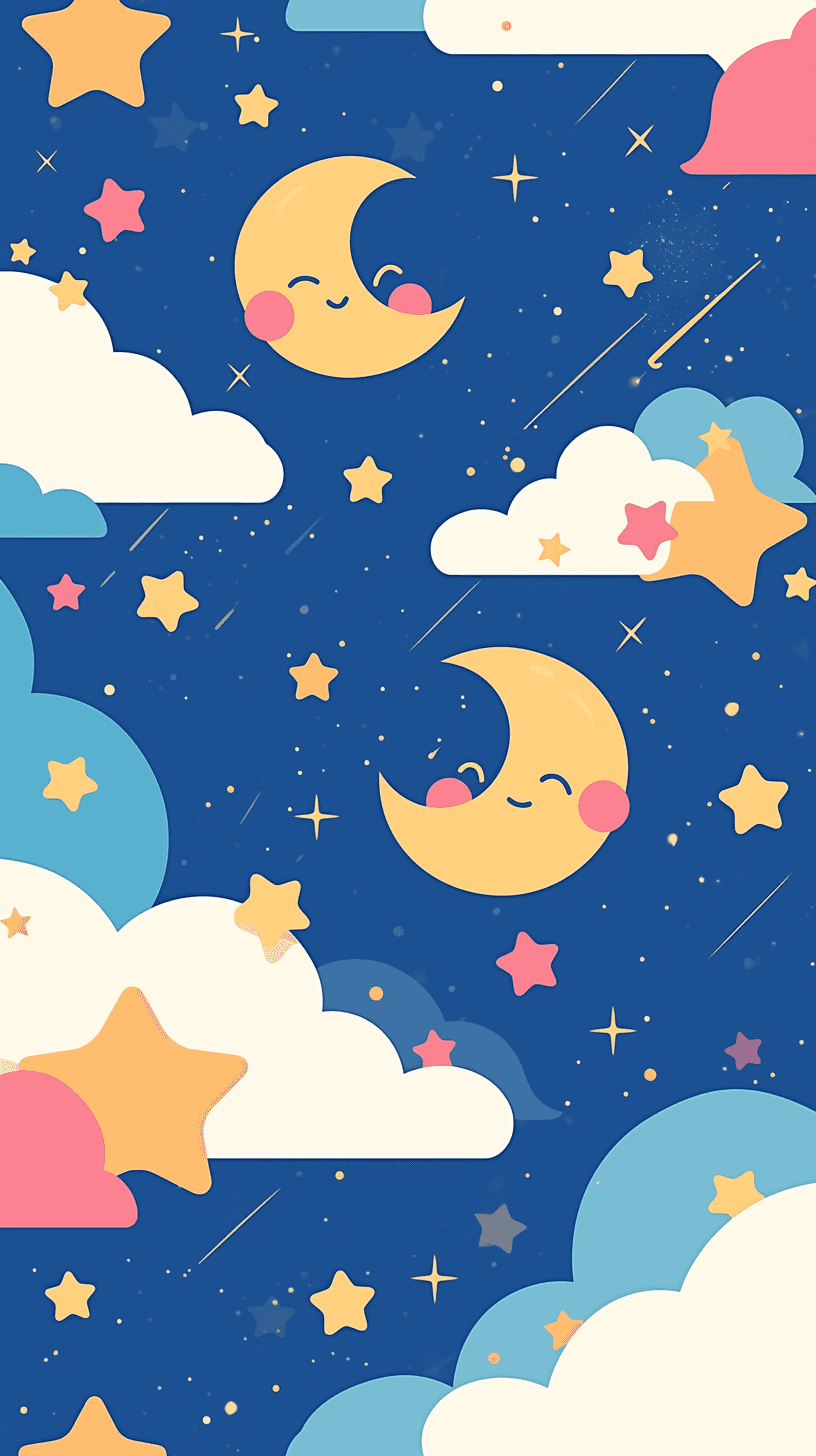 Moon Pop original repeating artwork