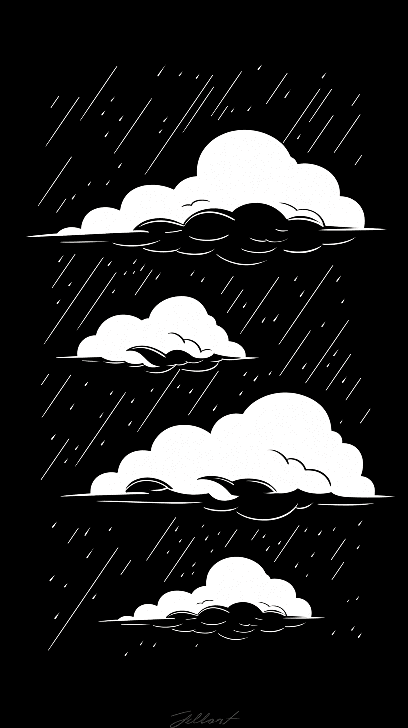 Rain Show original repeating artwork