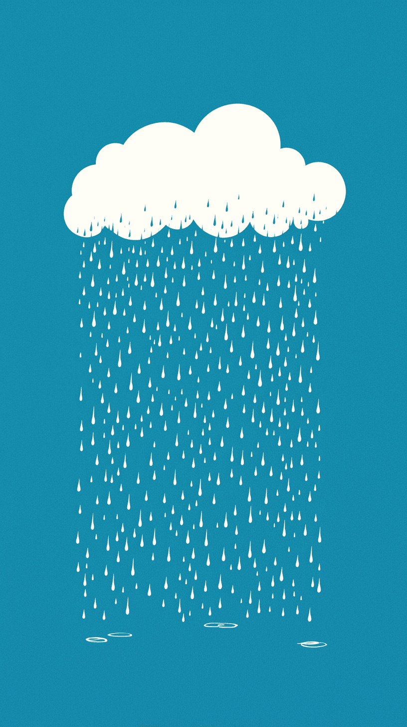 Rain Fair original repeating artwork