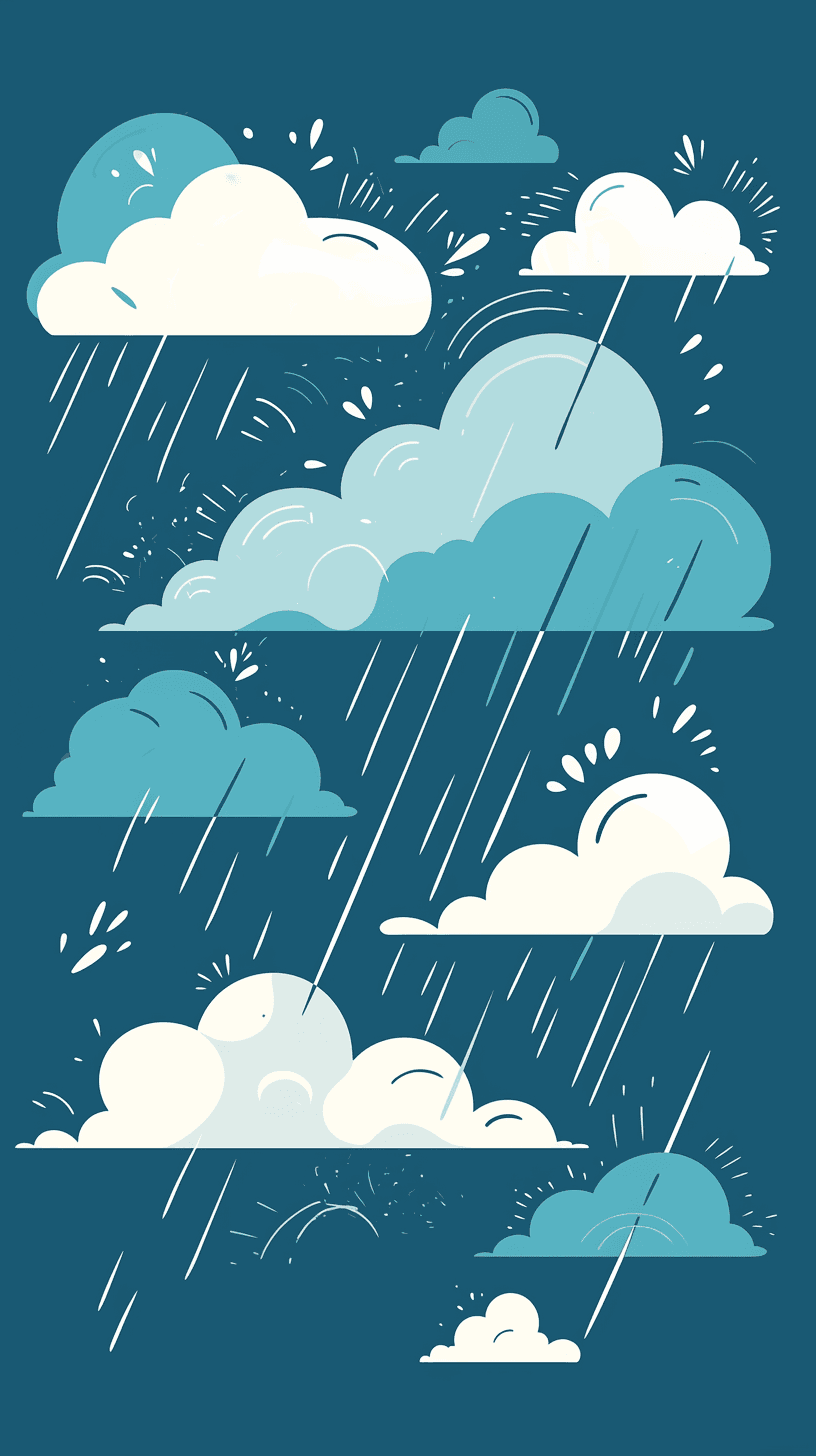 Rain Session original repeating artwork
