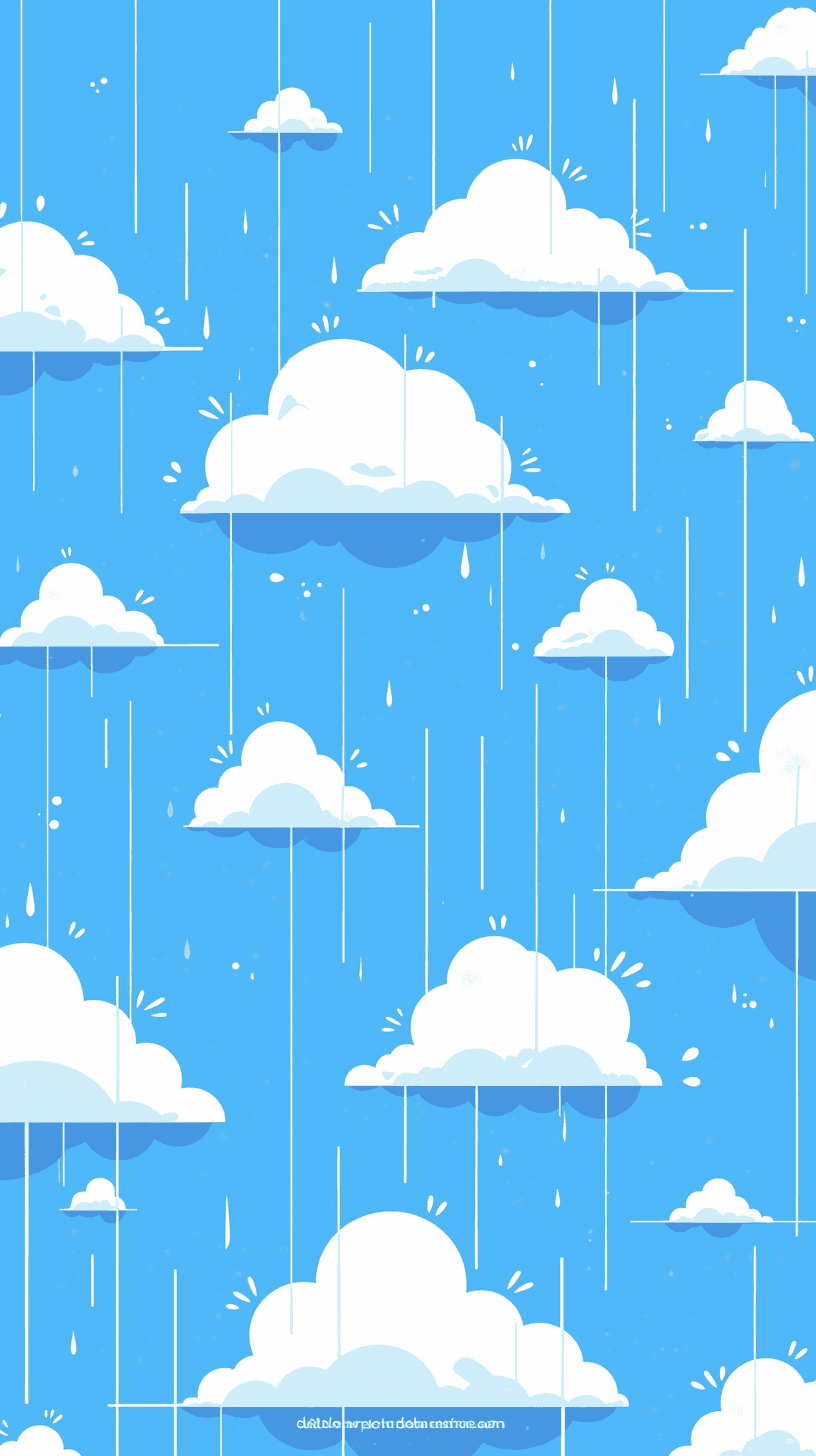 Rain original repeating artwork