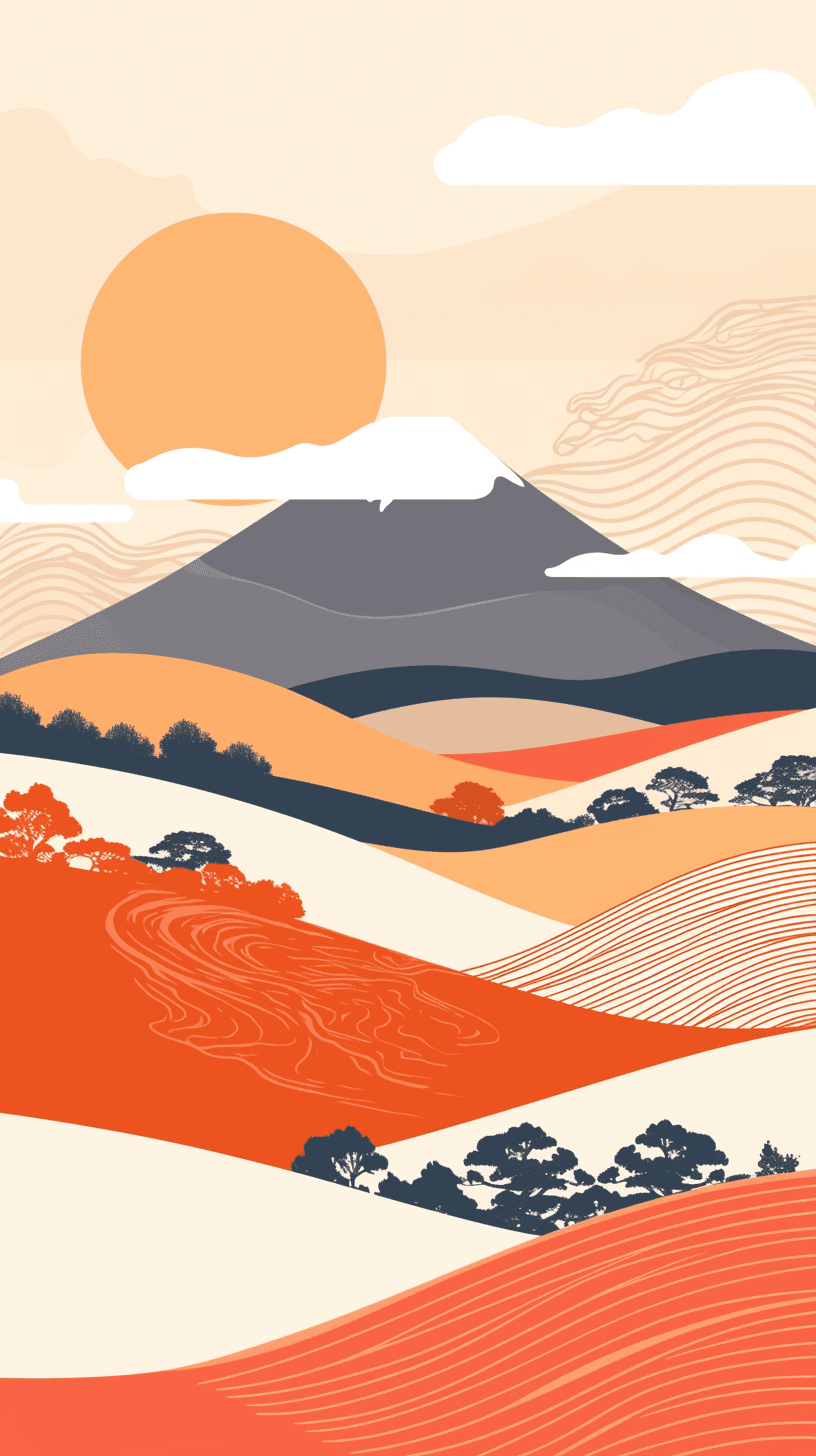 Sunset Party original repeating artwork