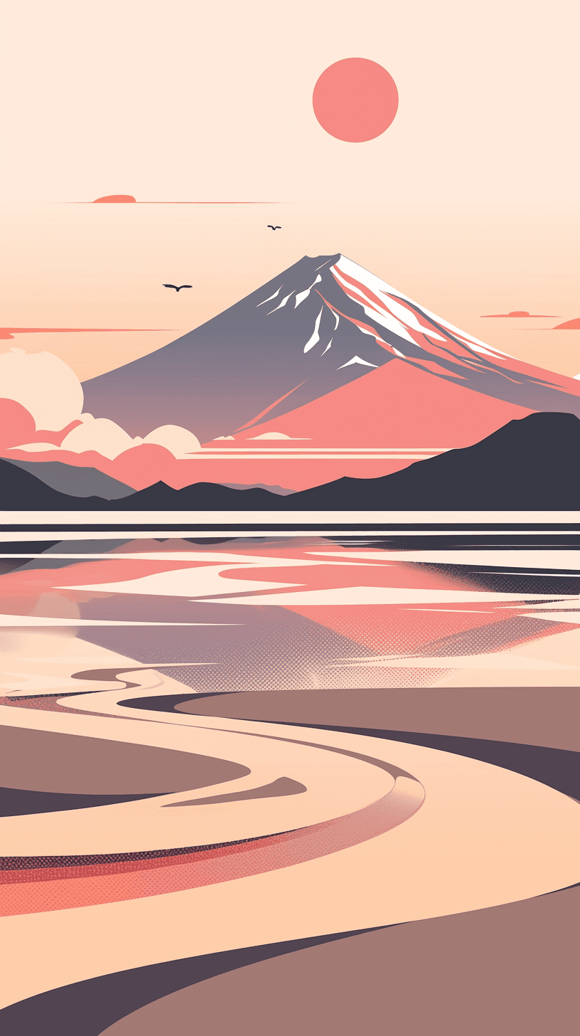 Sunset Crew original repeating artwork
