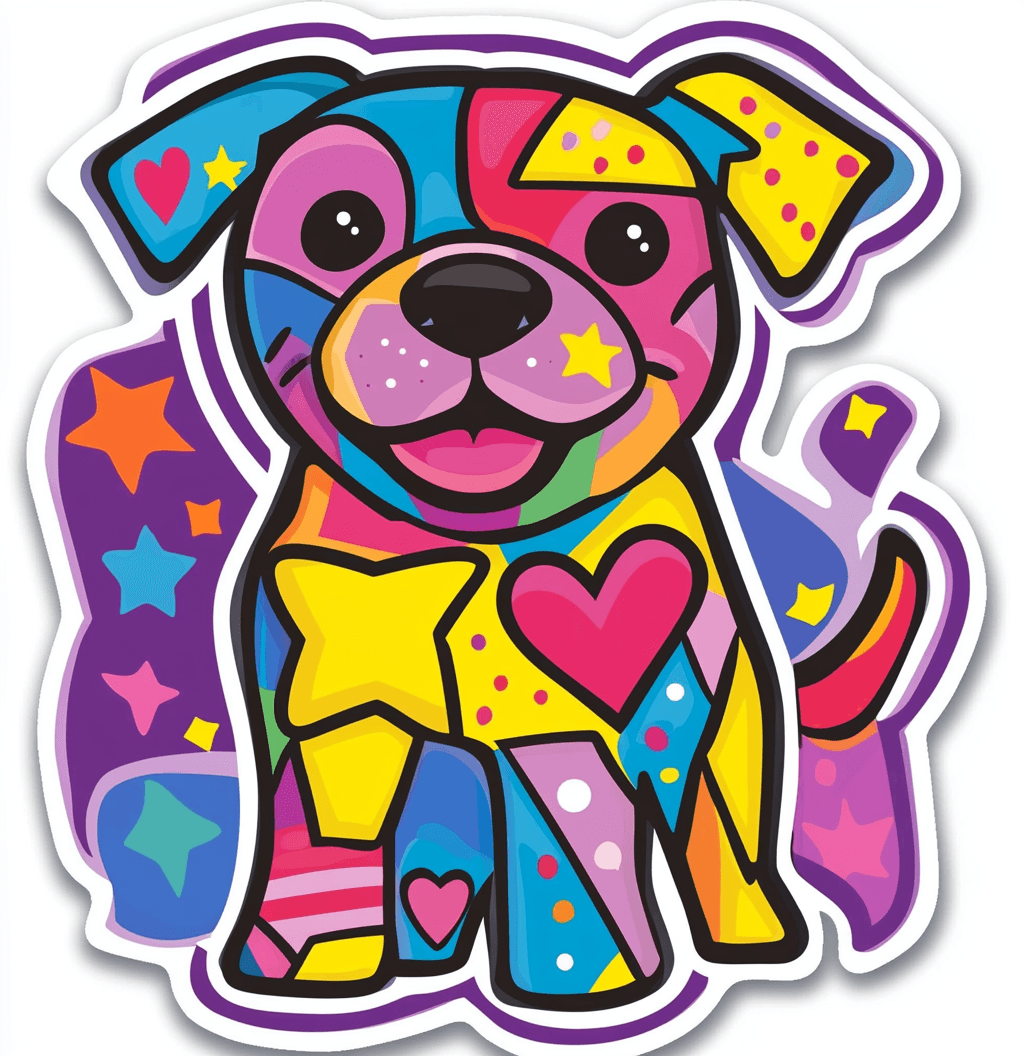 Dog Silver original repeating artwork
