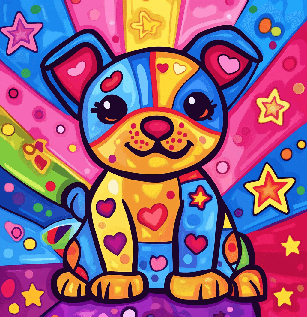 Dog Pals original repeating artwork