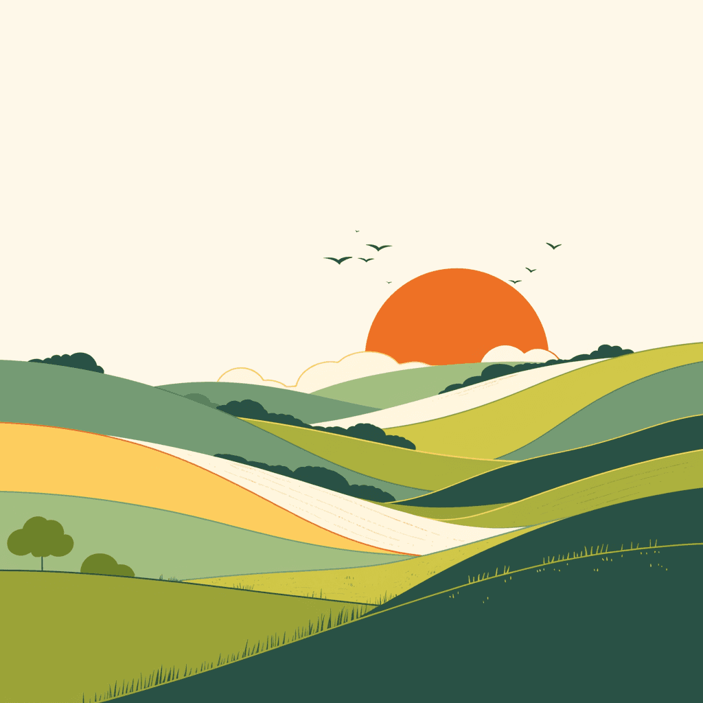 Sunset Gang original repeating artwork