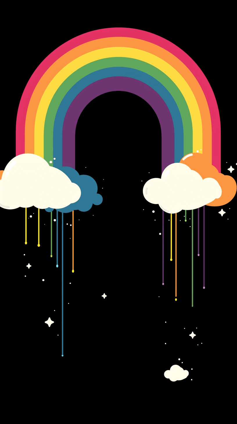 Rainbow Coast original repeating artwork