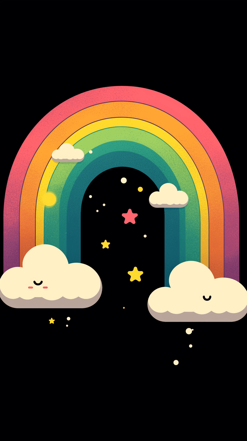 Rainbow Point original repeating artwork