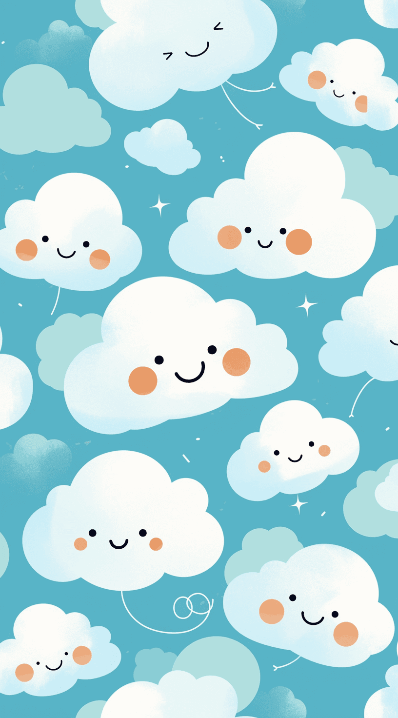 Cloud Road original repeating artwork