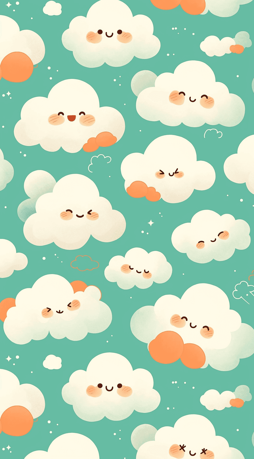 Cloud Loop original repeating artwork
