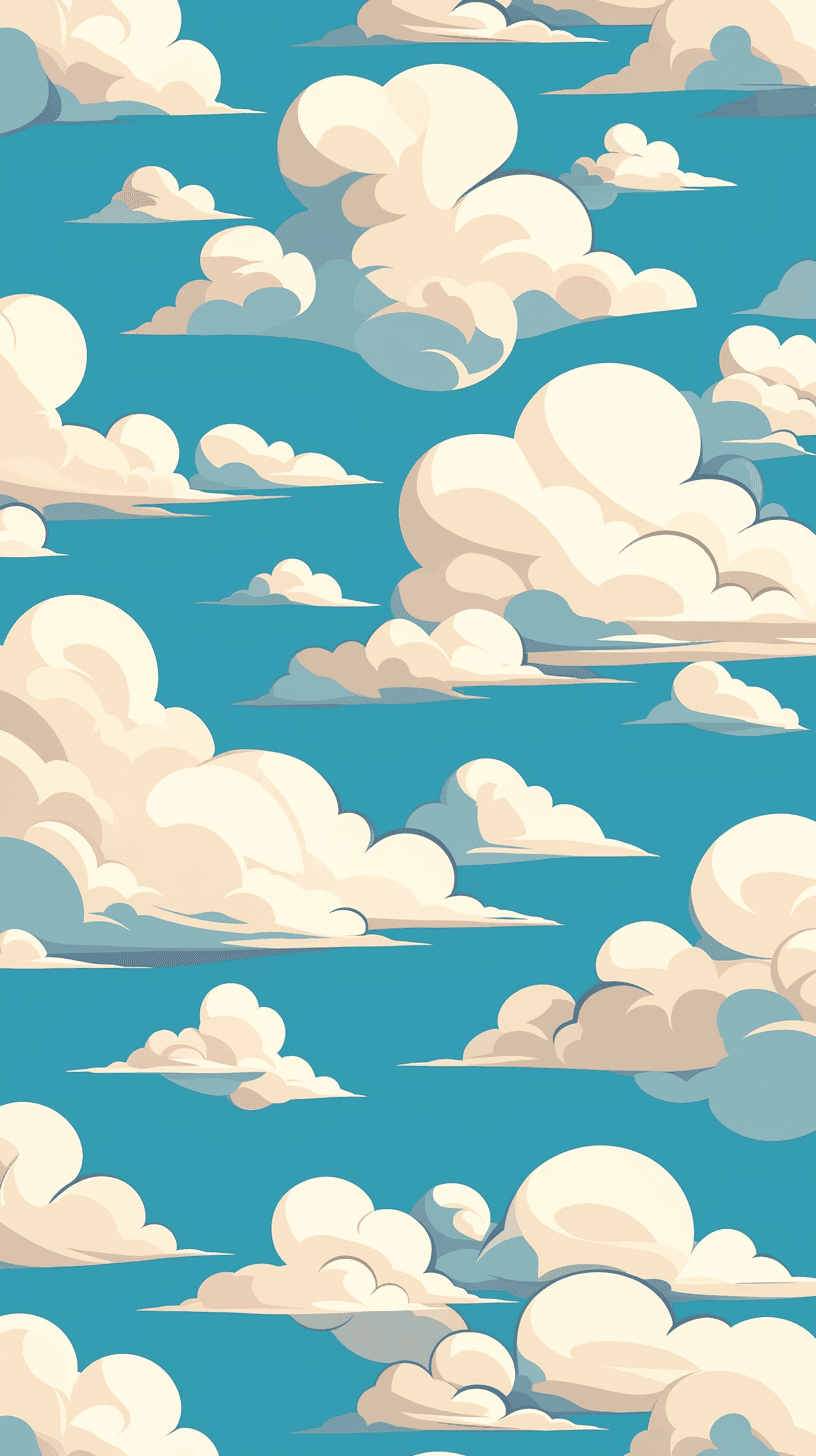 Cloud Spin original repeating artwork