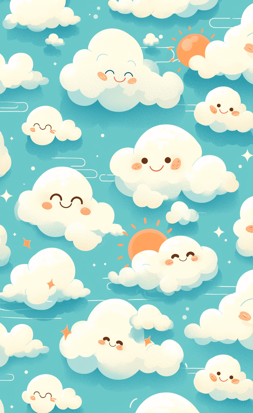 Cloud Downtown original repeating artwork
