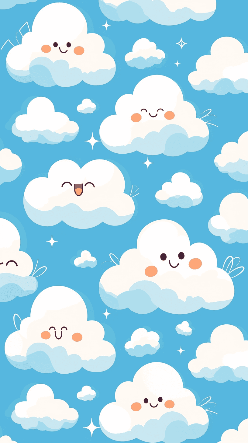 Cloud Flip original repeating artwork