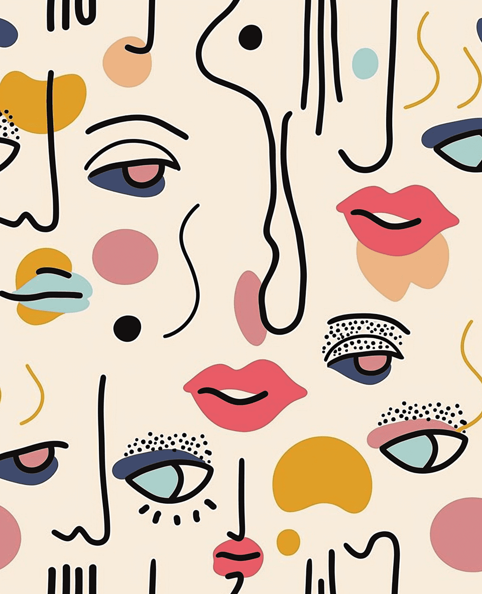 Face 083 original repeating artwork