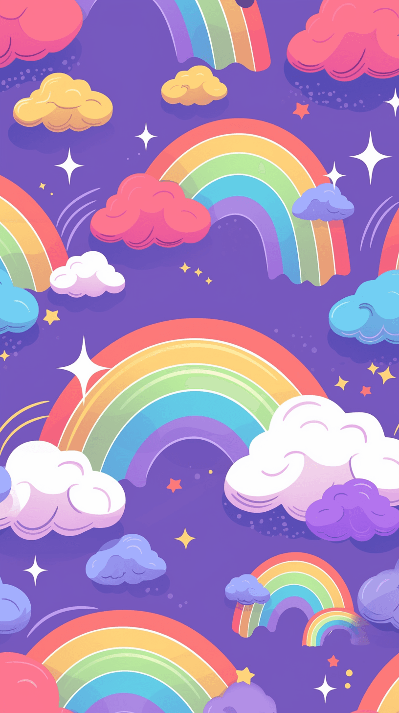 Rainbow Flip original repeating artwork