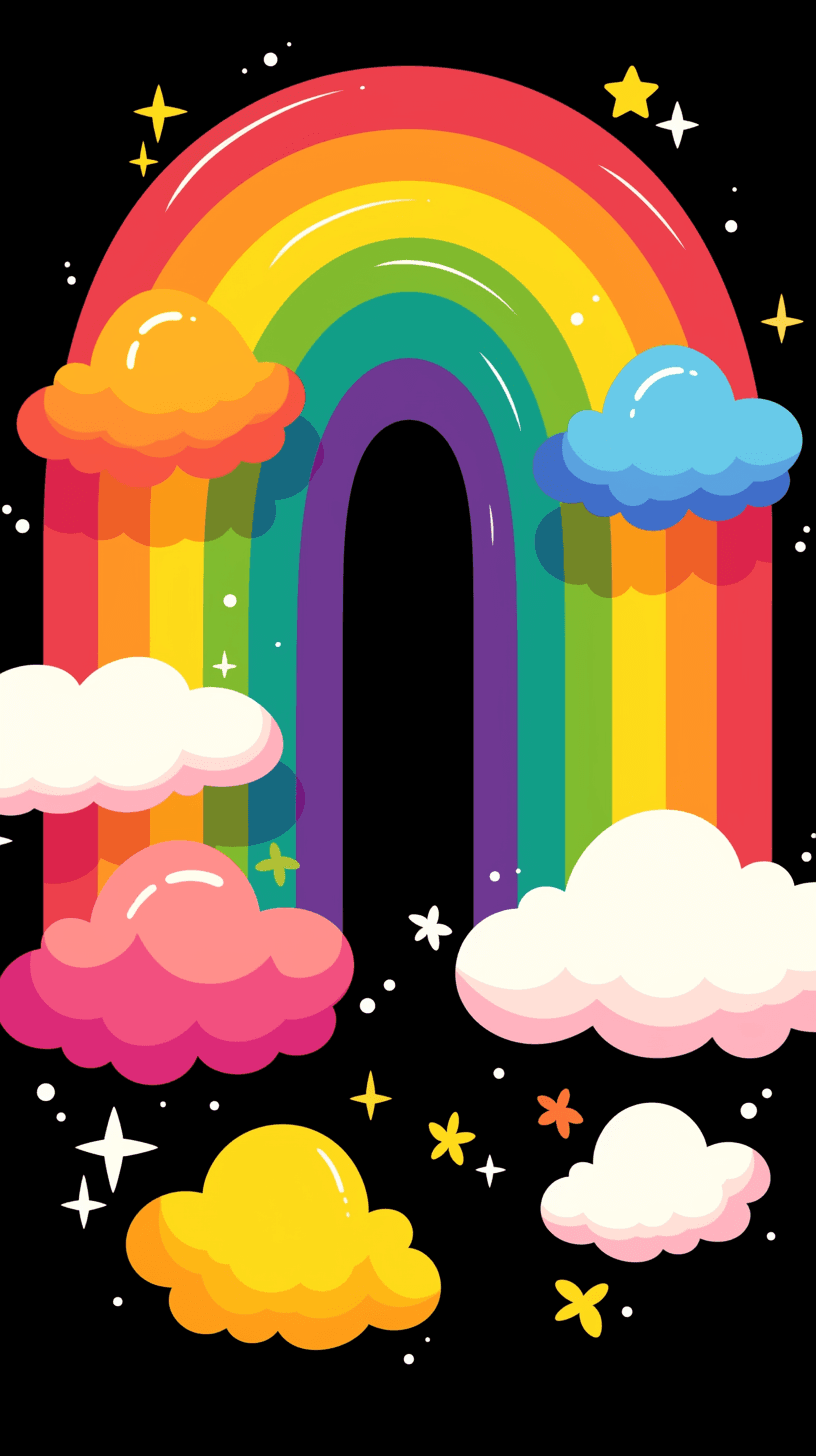 Rainbow 121 original repeating artwork