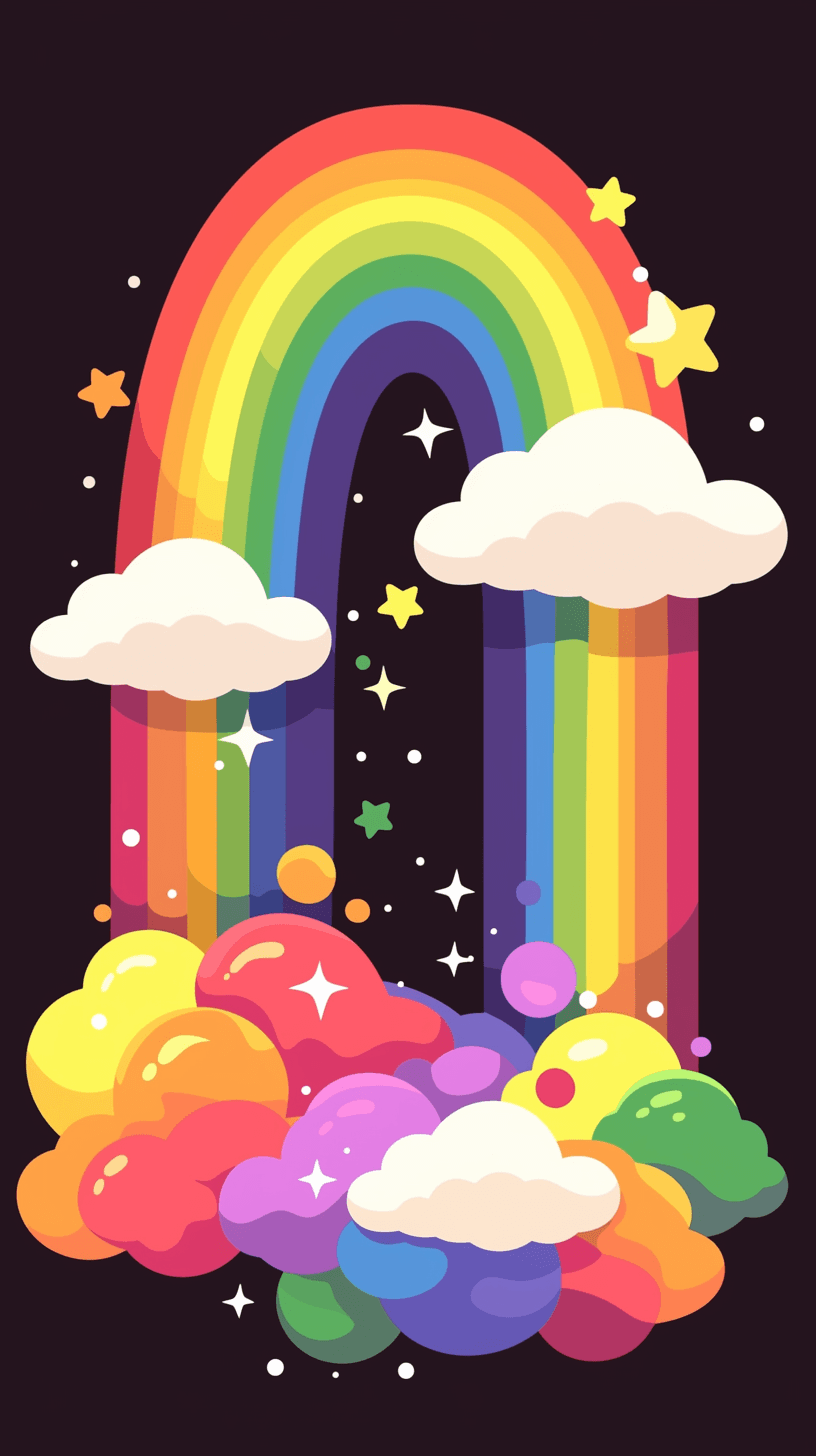Rainbow Jam original repeating artwork
