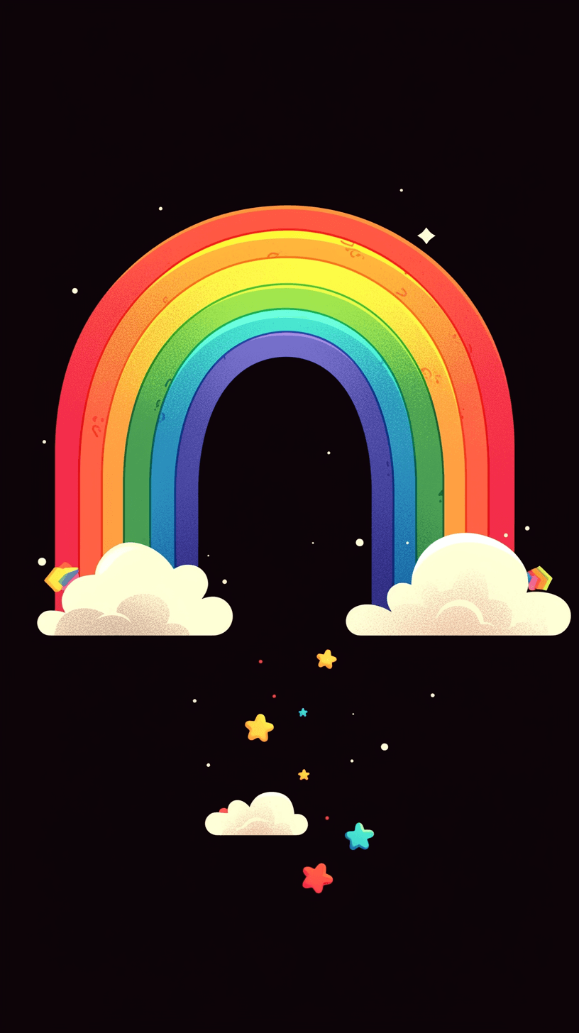 Rainbow Rush original repeating artwork